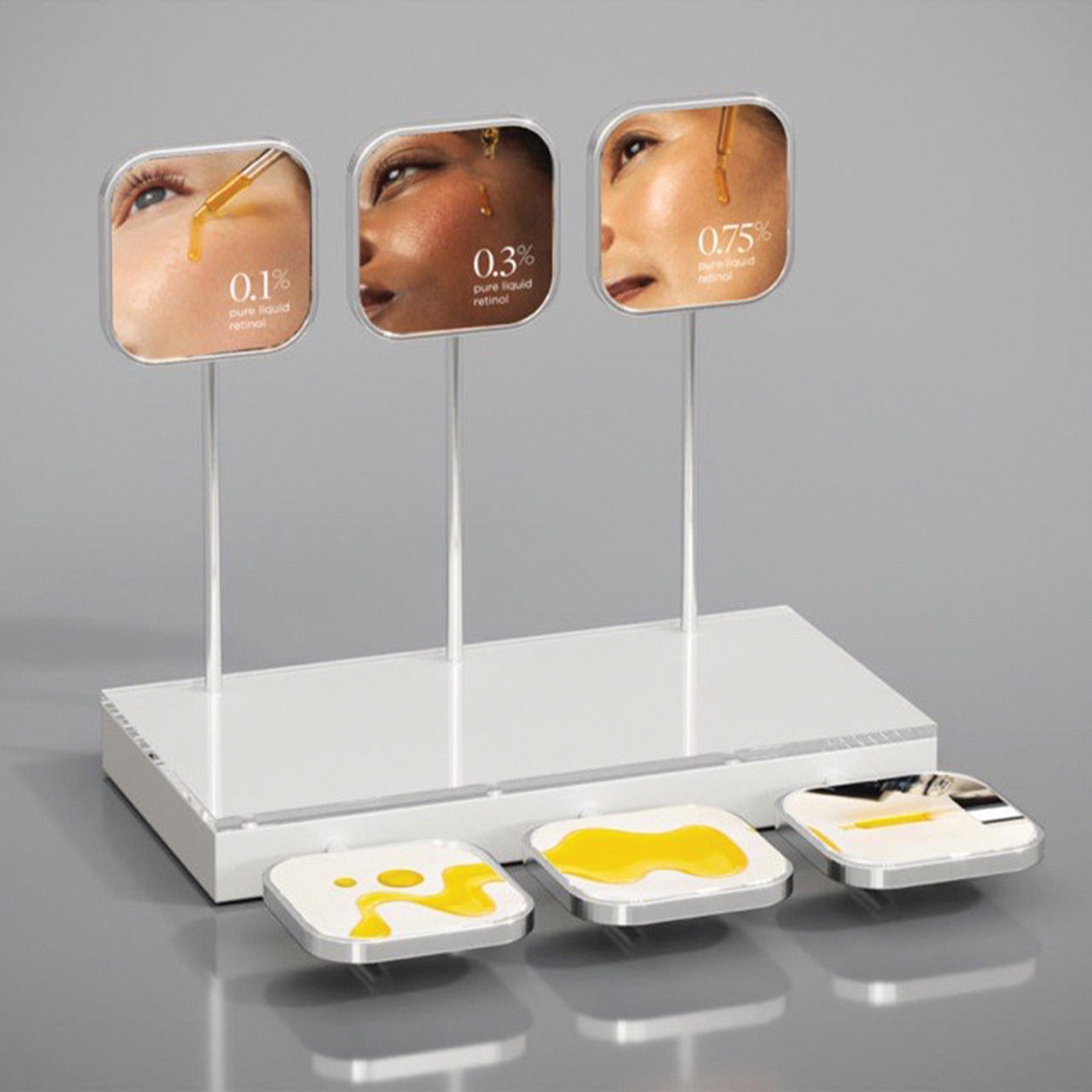 AGELESS+ retinol Serum Counter Tester Display