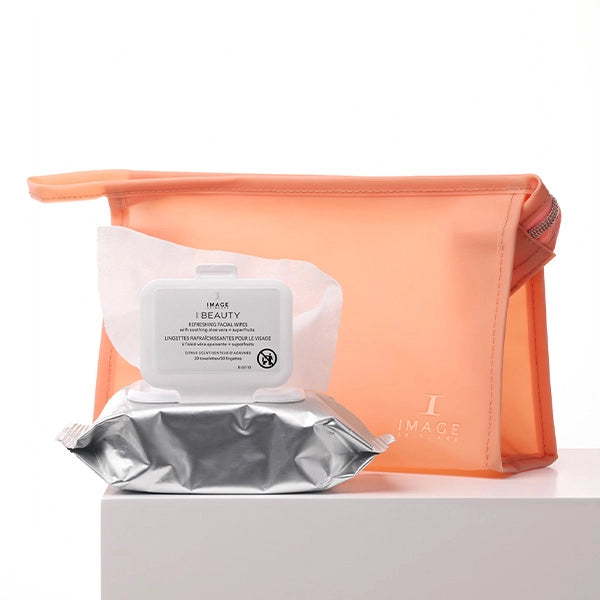 Spend $150, get a Limited Edition Vital C Cosmetic Bag & Pack of I-Beauty Facial Wipes