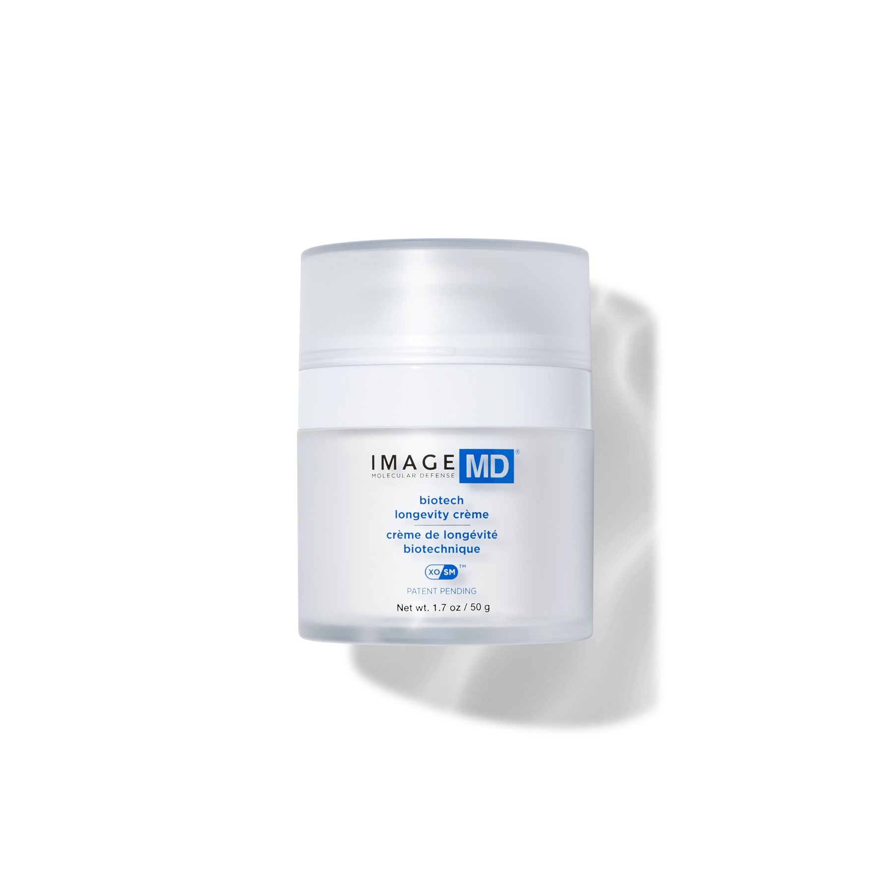 Skincare jar labeled 'IMAGE MD' on a white background