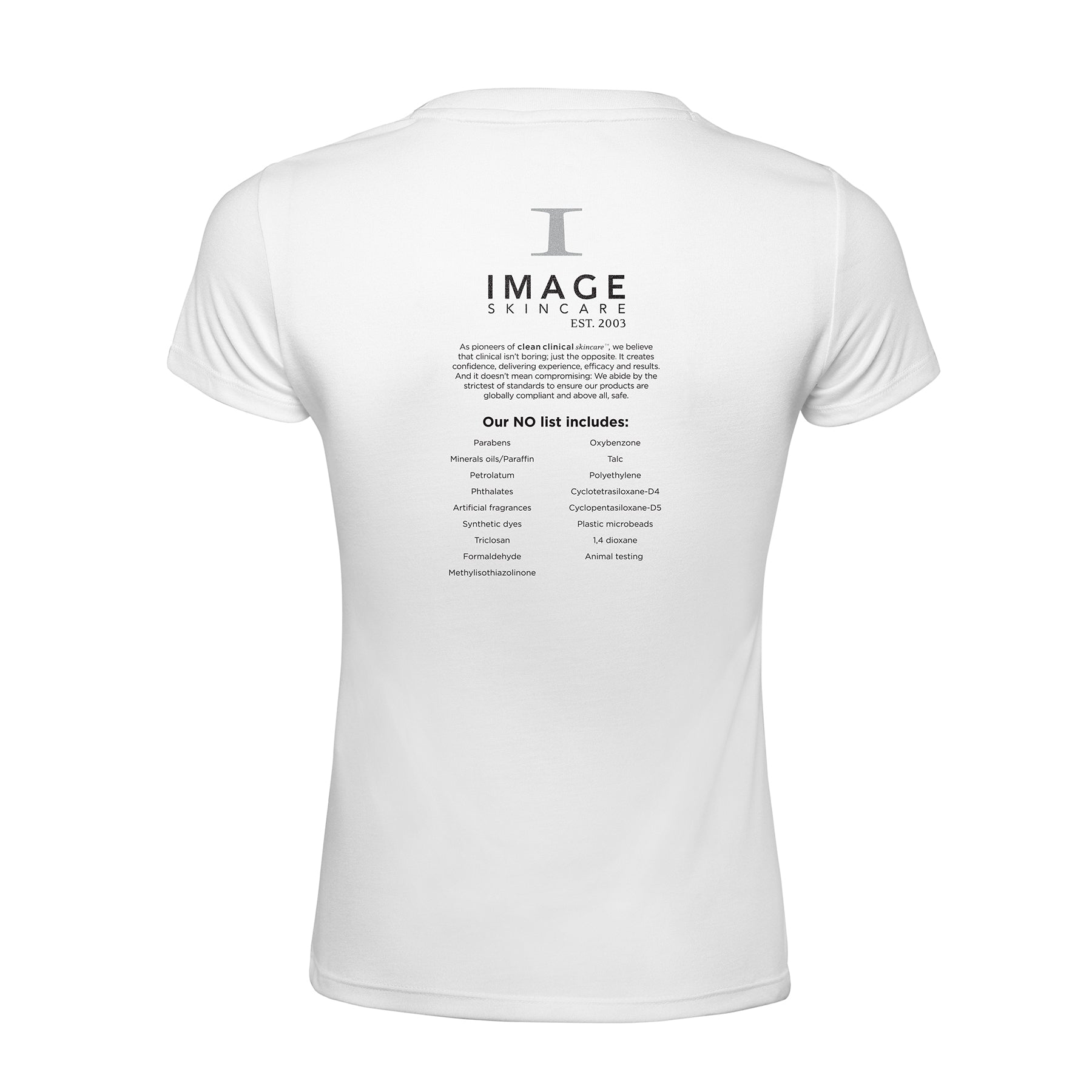 Clean Clinical Shirt - Size XL, White, round neck