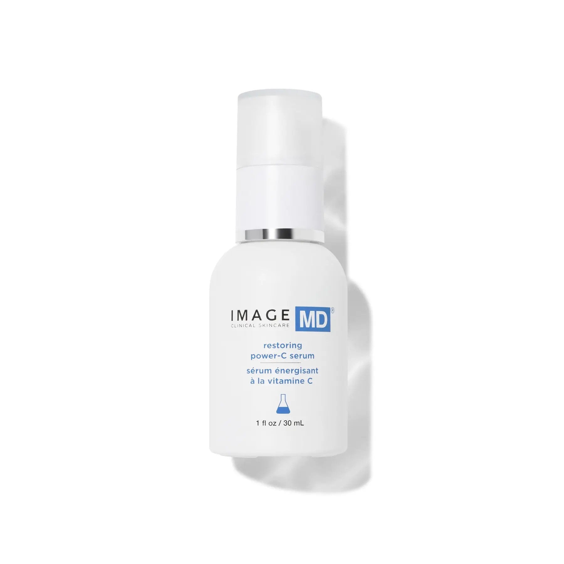 Skincare serum bottle labeled 'IMAGE MD' on a white background