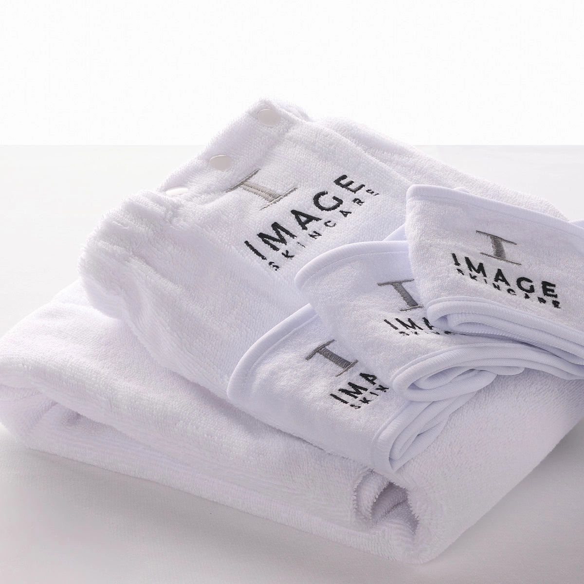 Spend $150, get an IMAGE treatment room body wrap & 3 treatment room headbands