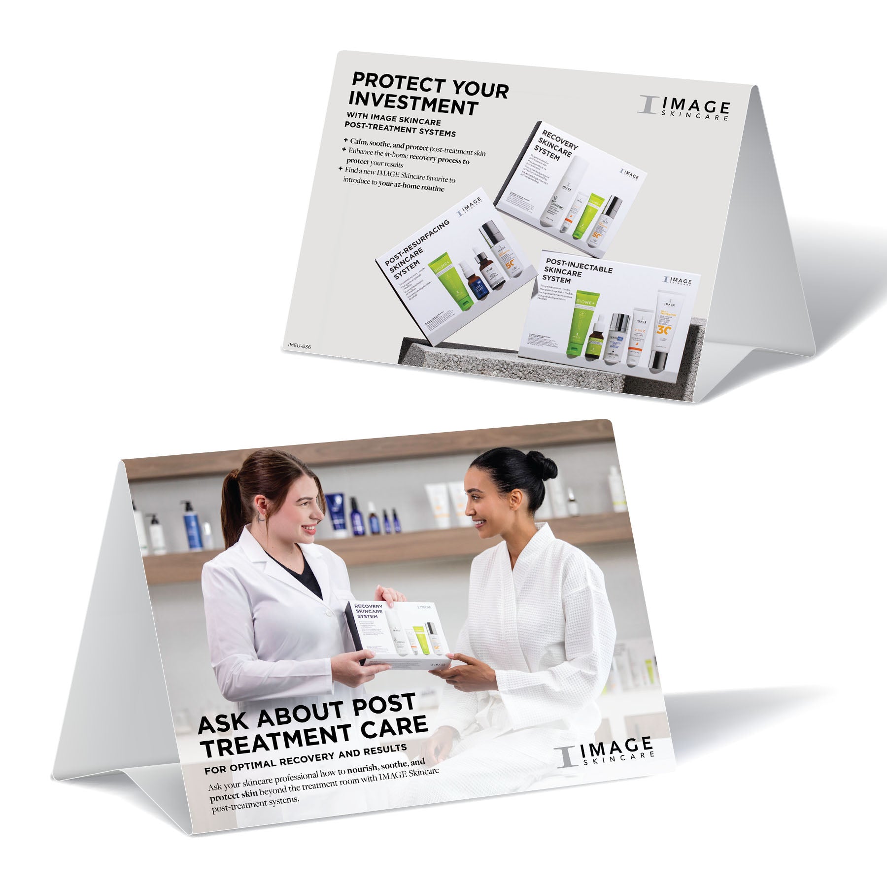 Post treatment systems tent card (single)