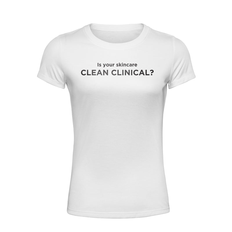 Clean Clinical Shirt - Size S, White, round neck